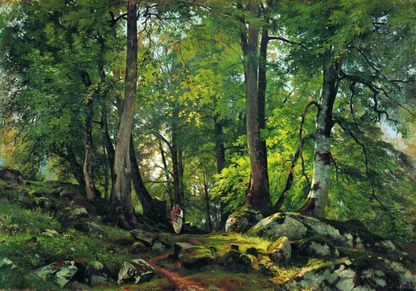 Beech Forest in Switzerland by Ivan Shishkin